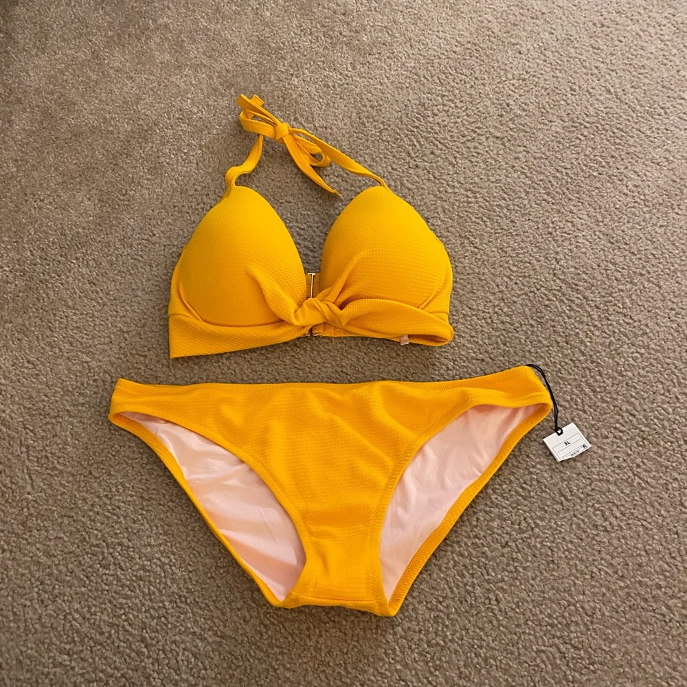 Yellow bikini